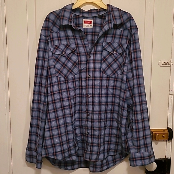 Wrangler Plaid Shirt - Picture 1 of 9